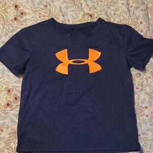 Under Armour Blue and Orange Short Sleeve Tee